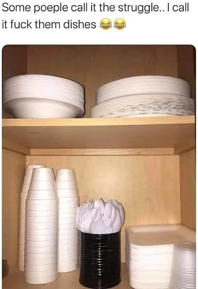 paper plate meme