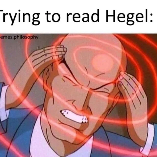 G.W.F. Hegel meme