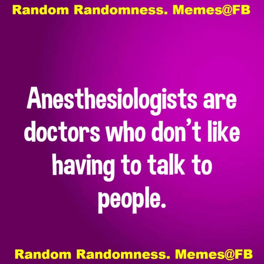 anesthesiology meme