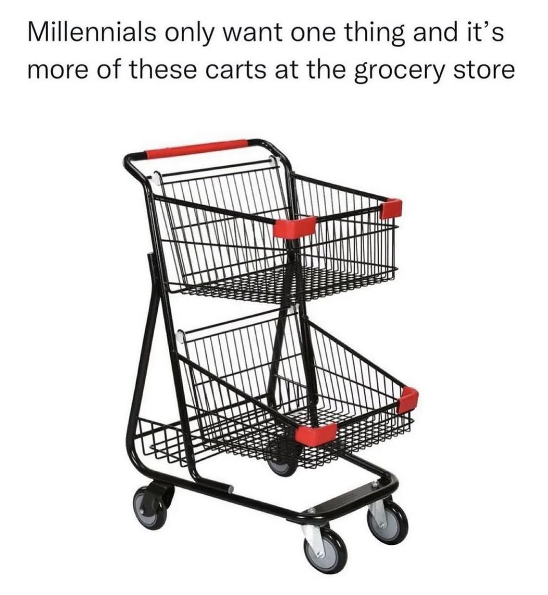 shopping cart meme