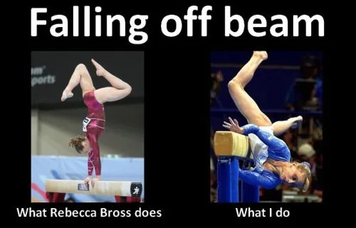 balance beam meme