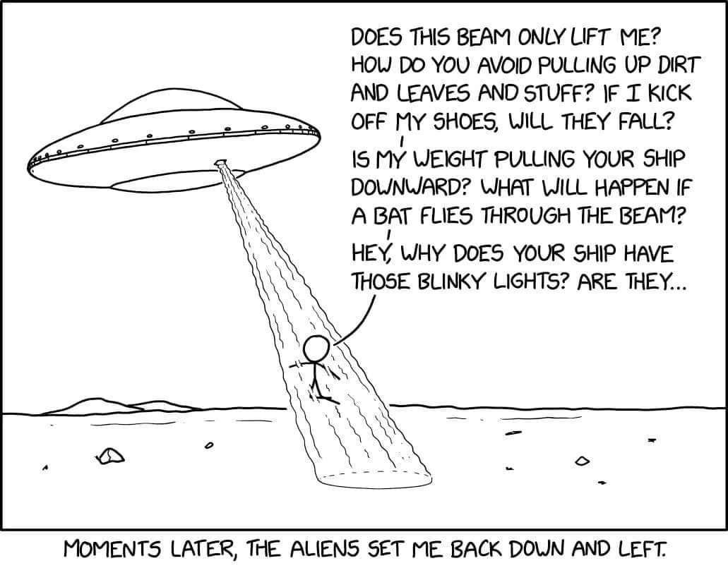 alien abduction meme