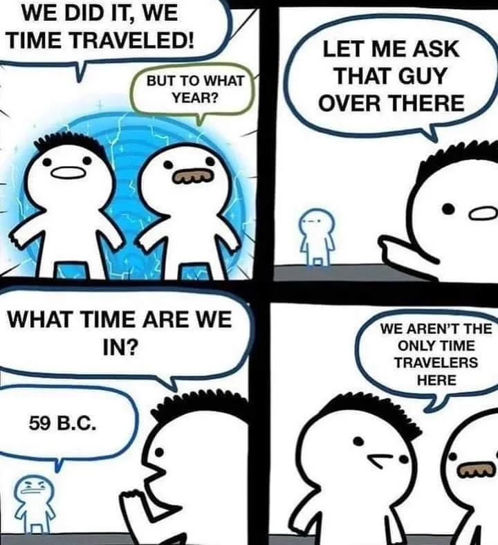 time travel meme