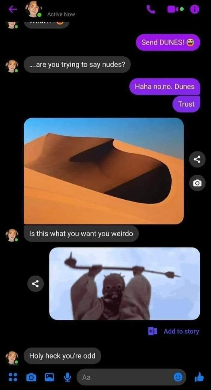 sending nudes meme