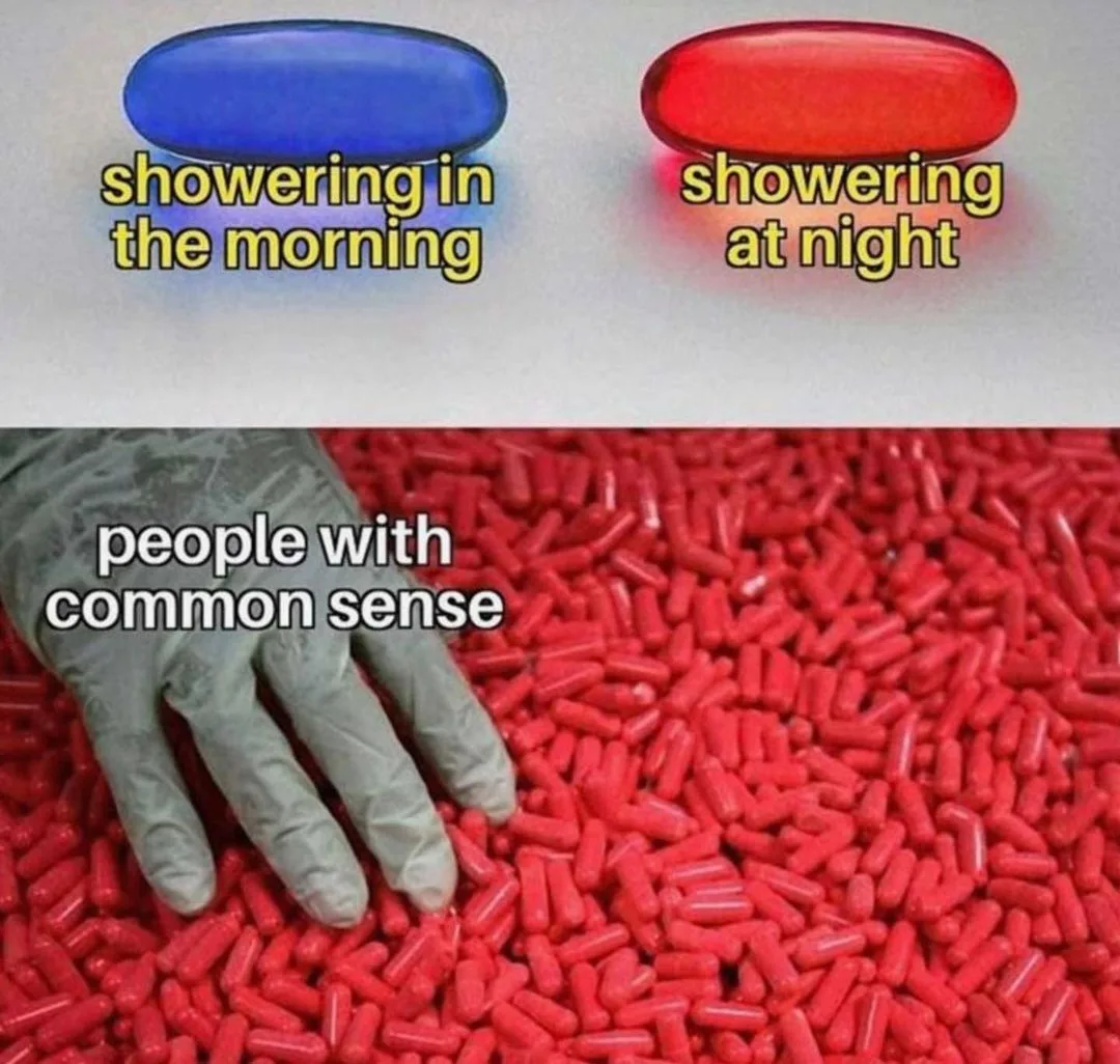 showering meme