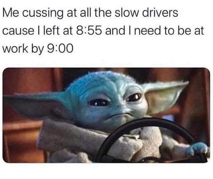 lateness meme