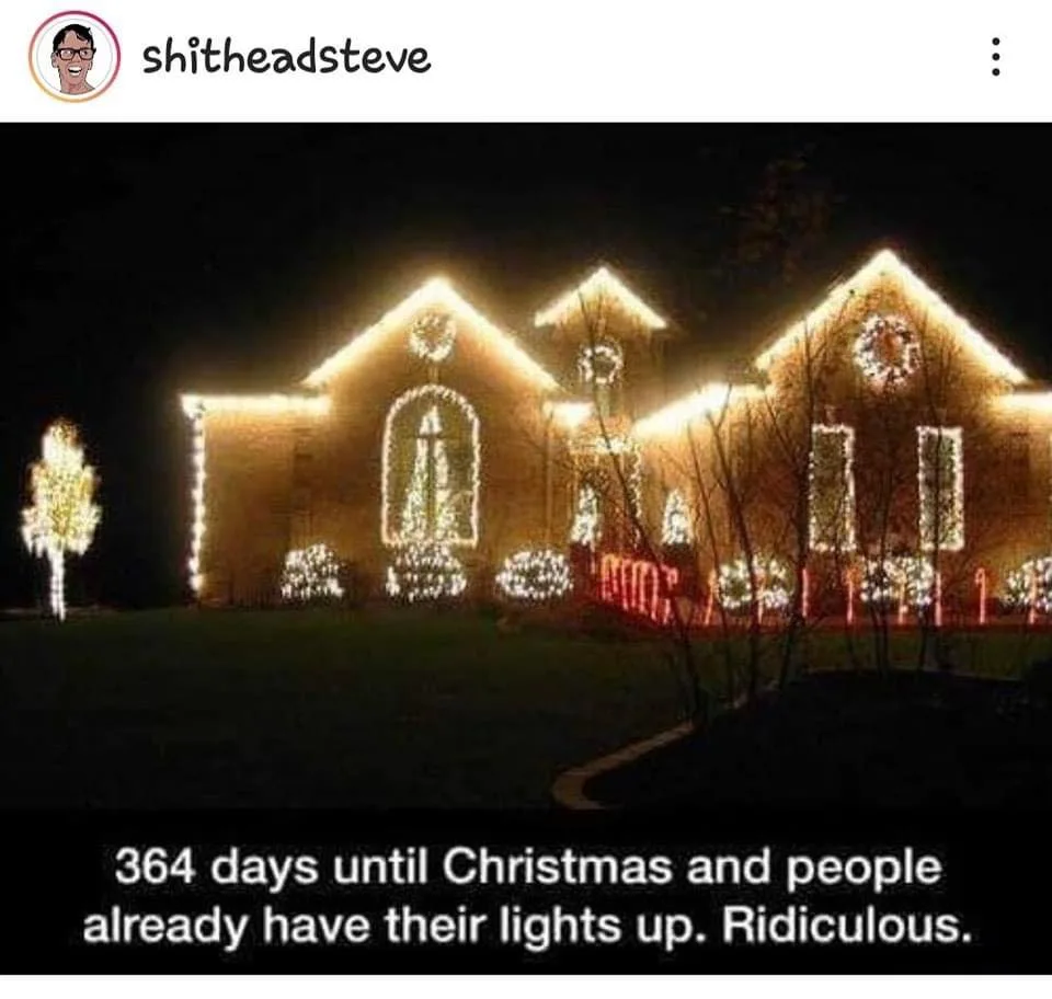 Christmas lights meme