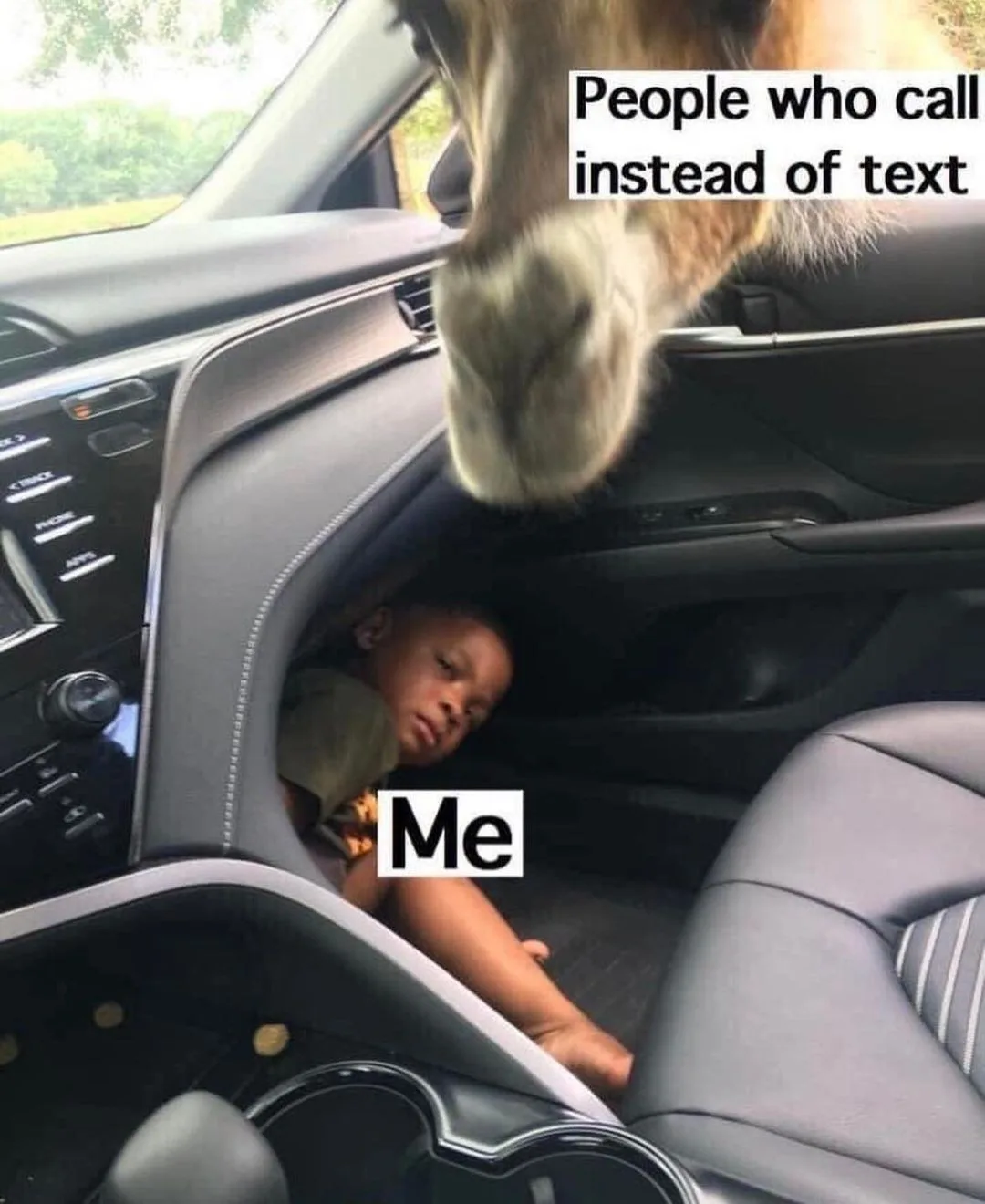 calling (on the phone) meme