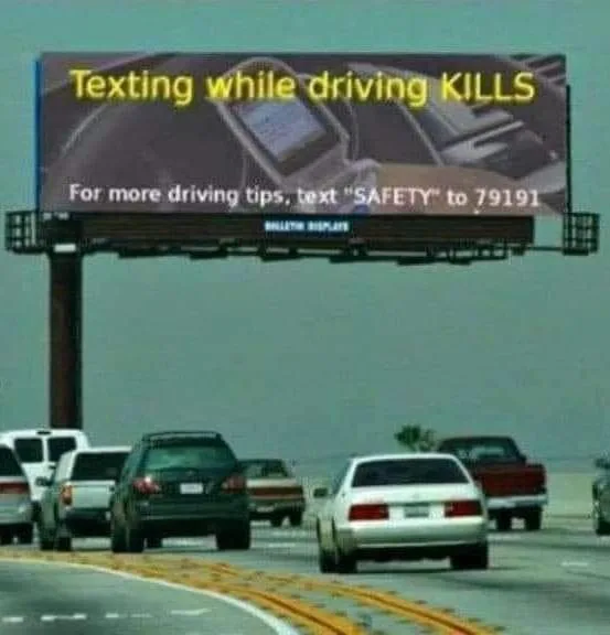 distracted driving meme