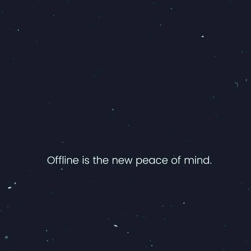 being offline meme