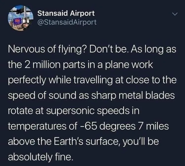 fear of flying meme