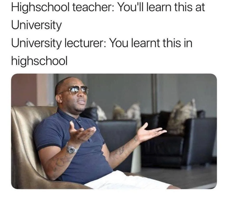 high school meme
