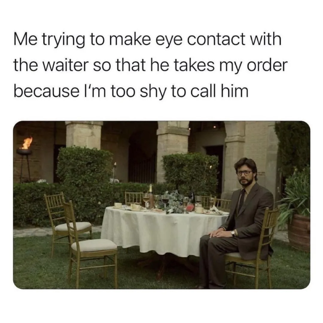 waiter meme