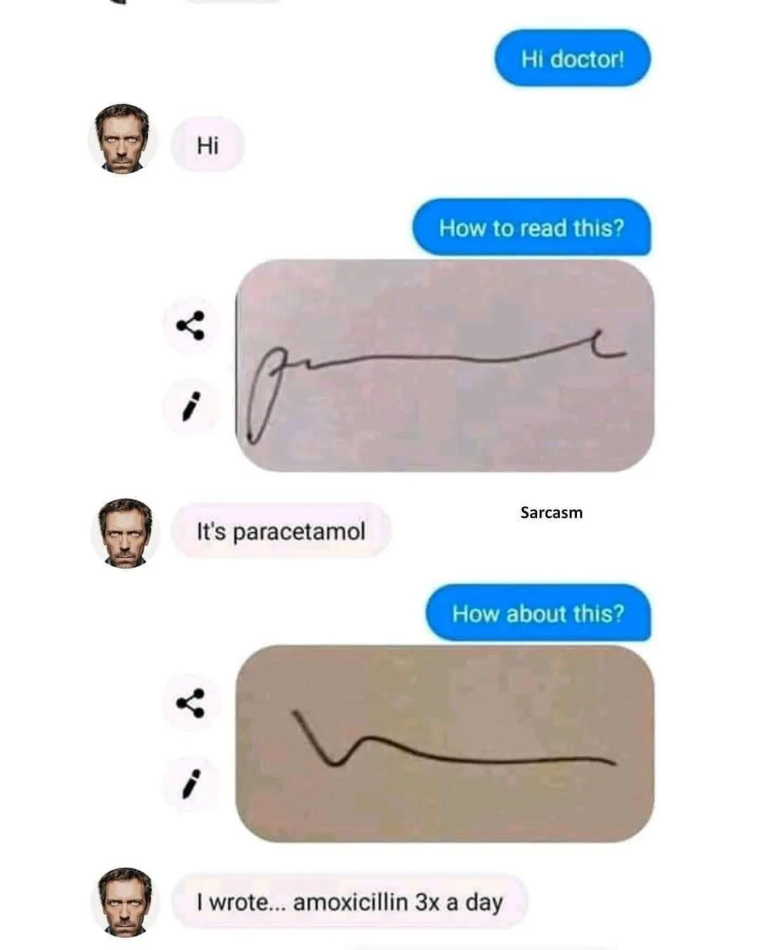 bad handwriting meme