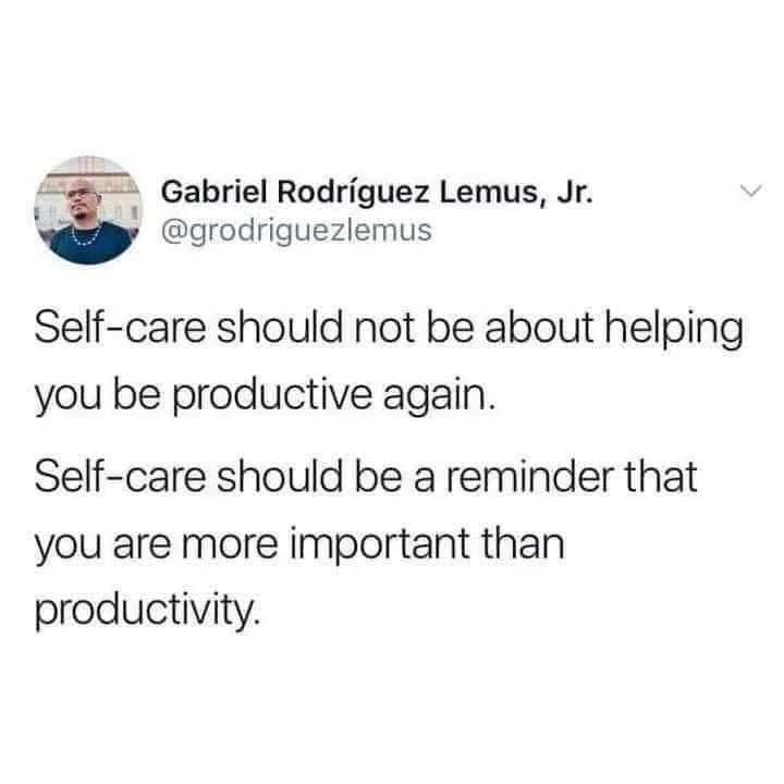 self-care meme