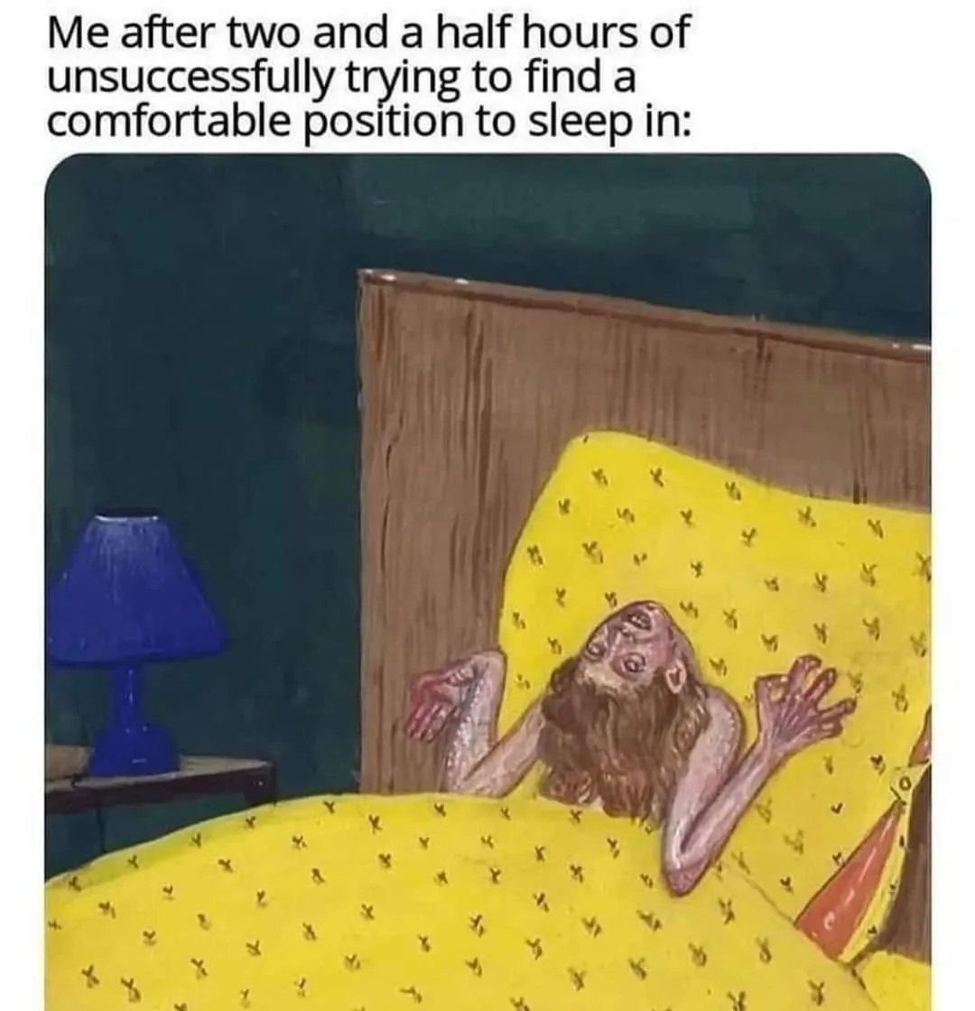 trying to get to sleep meme