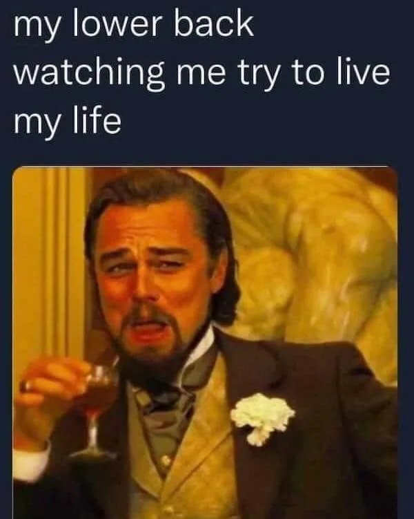 back pain meme
