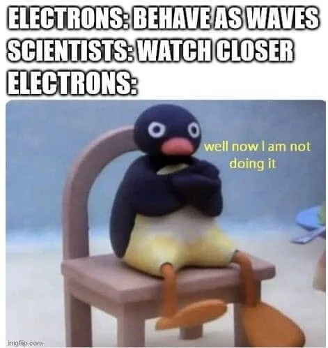 Heisenberg uncertainty principle meme