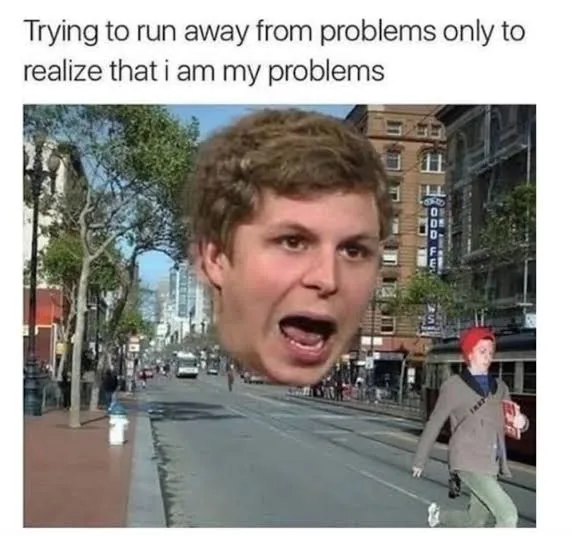 self-sabotage meme