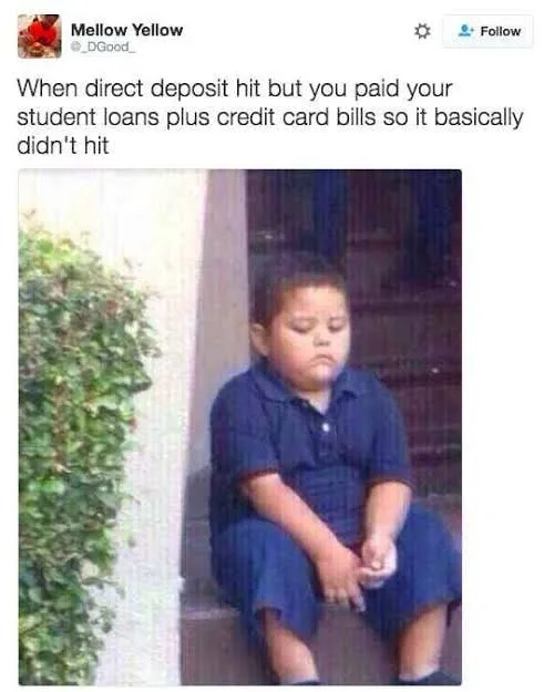 paying bills meme