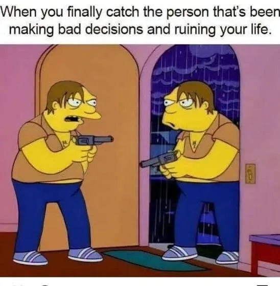 self-sabotage meme