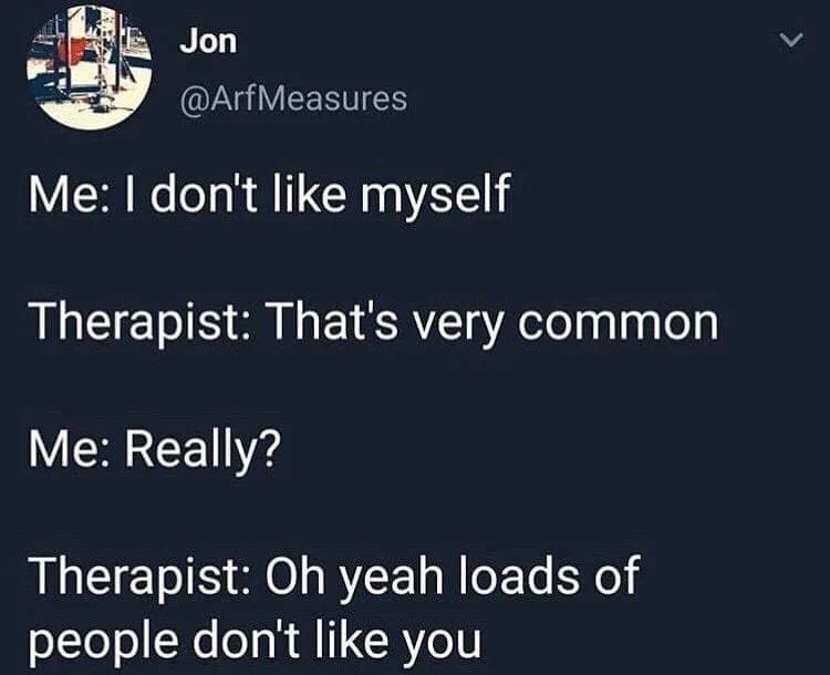 self-hatred meme