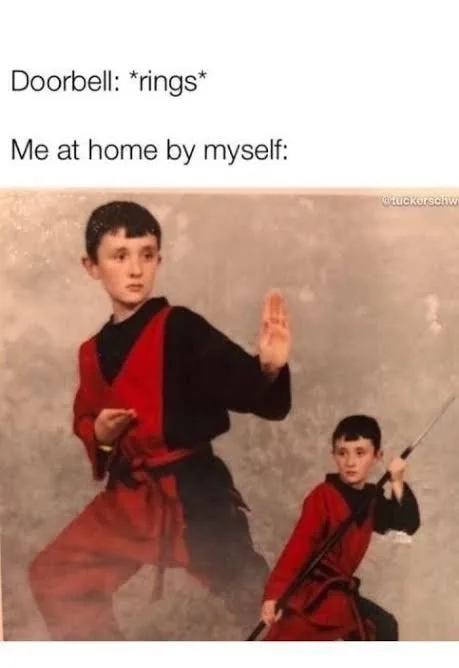 living alone meme