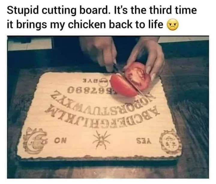 cutting board meme