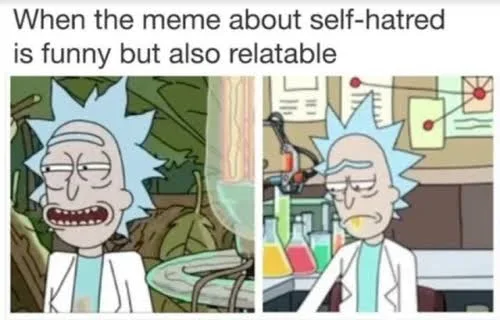 self-hatred meme