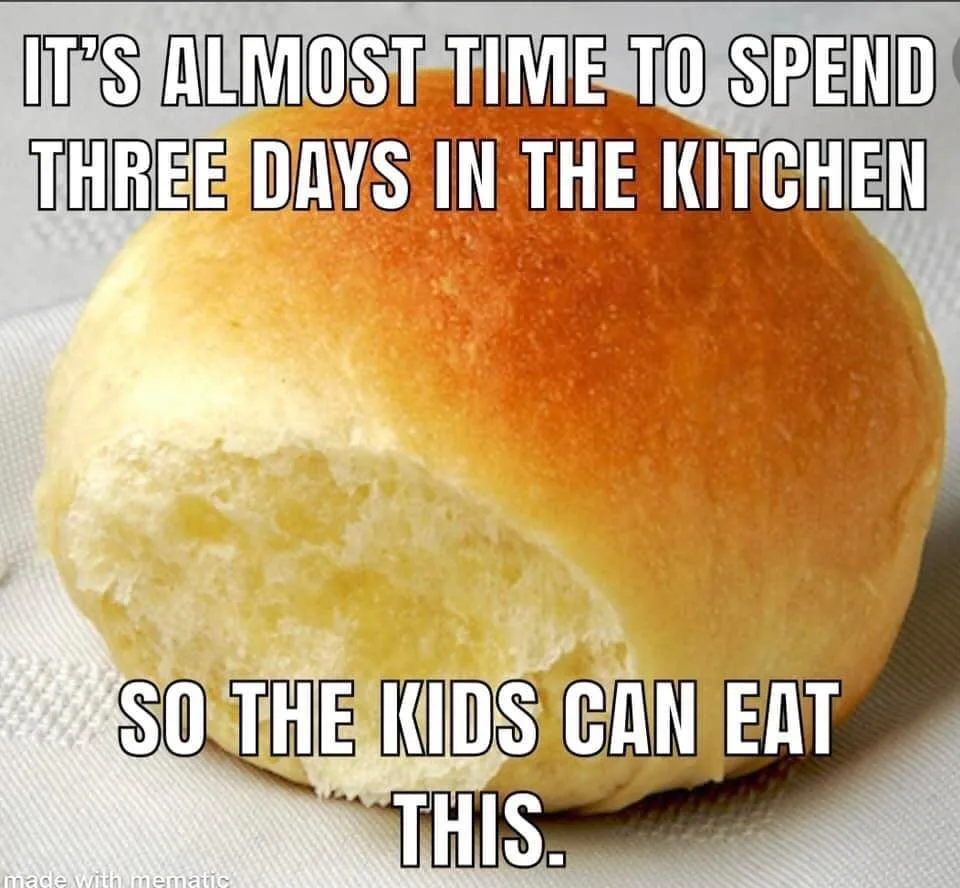 dinner roll meme