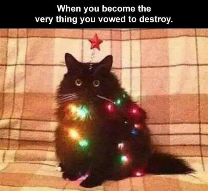 Christmas lights meme