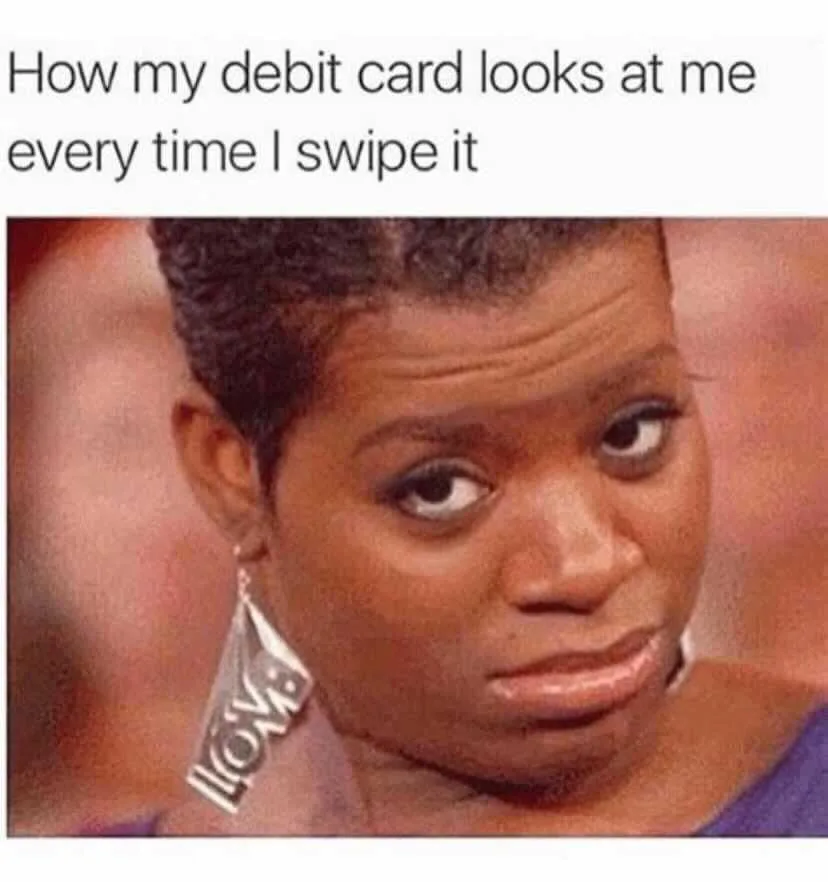 debit card meme