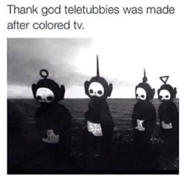 black and white meme