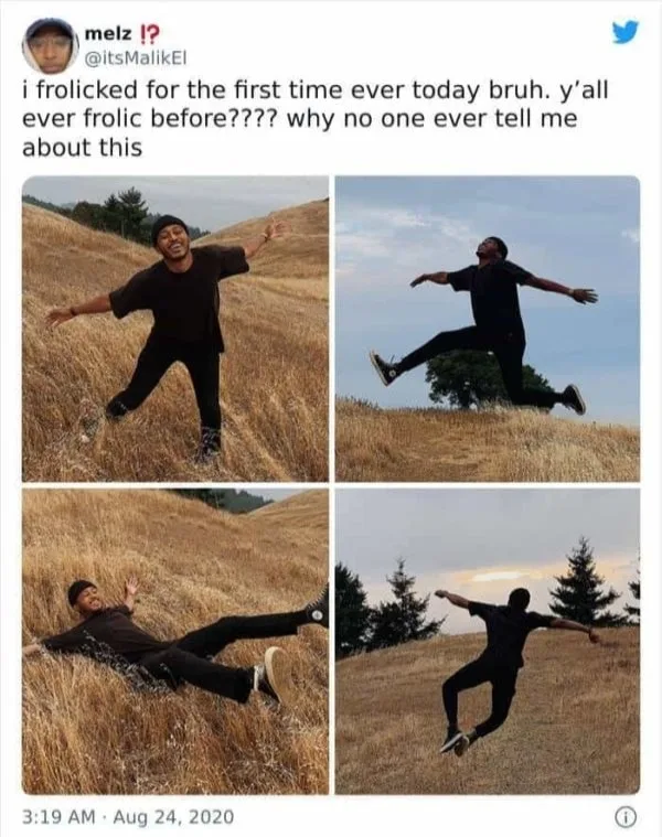 frolicking meme