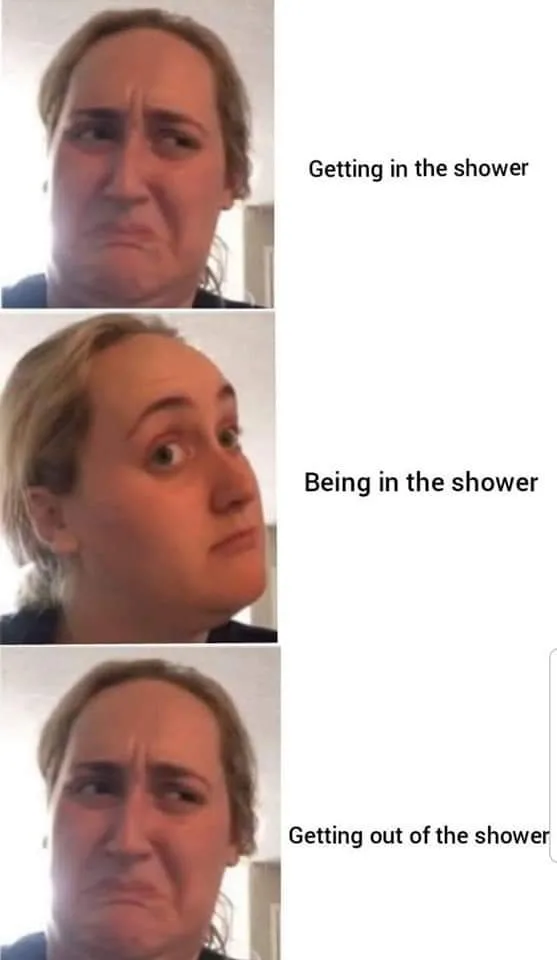 showering meme