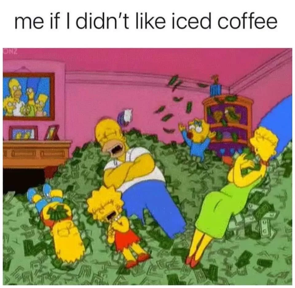 iced coffee meme