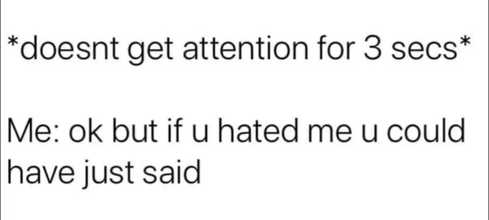 taking things personally meme