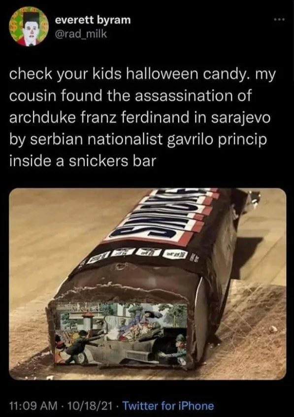 Halloween candy meme