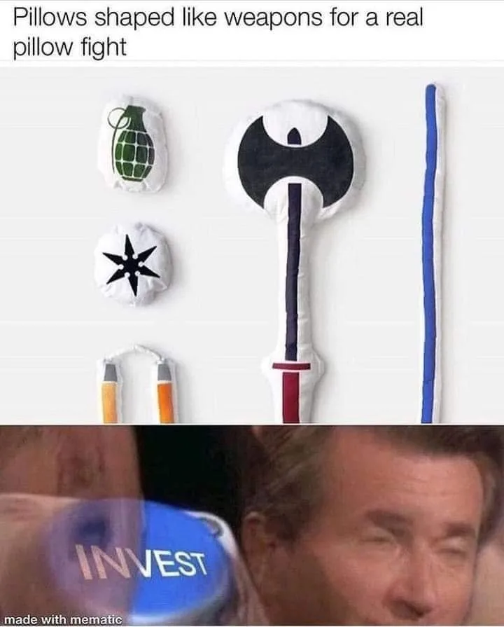 pillow fight meme
