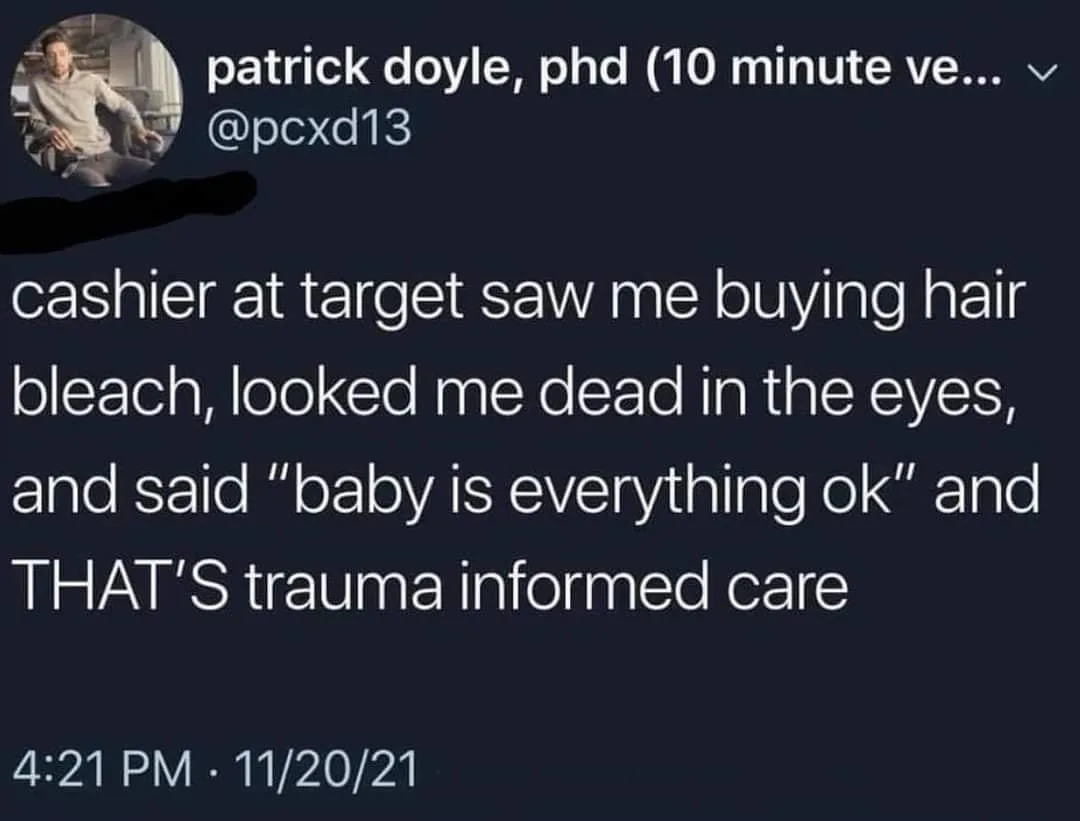 trauma meme