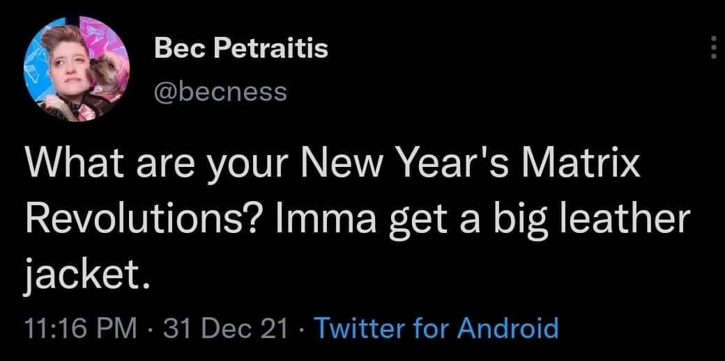 New Year's resolution meme