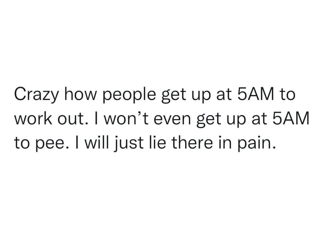 waking up early meme