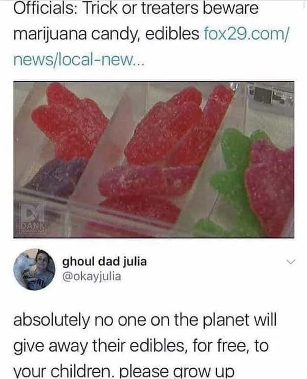 Halloween candy meme