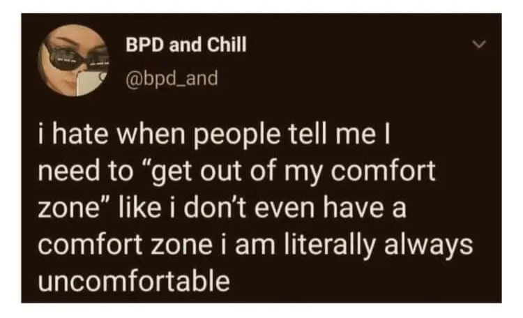 comfort zone meme