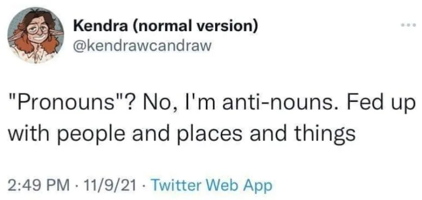 gender pronouns meme