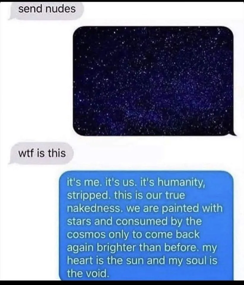 sending nudes meme