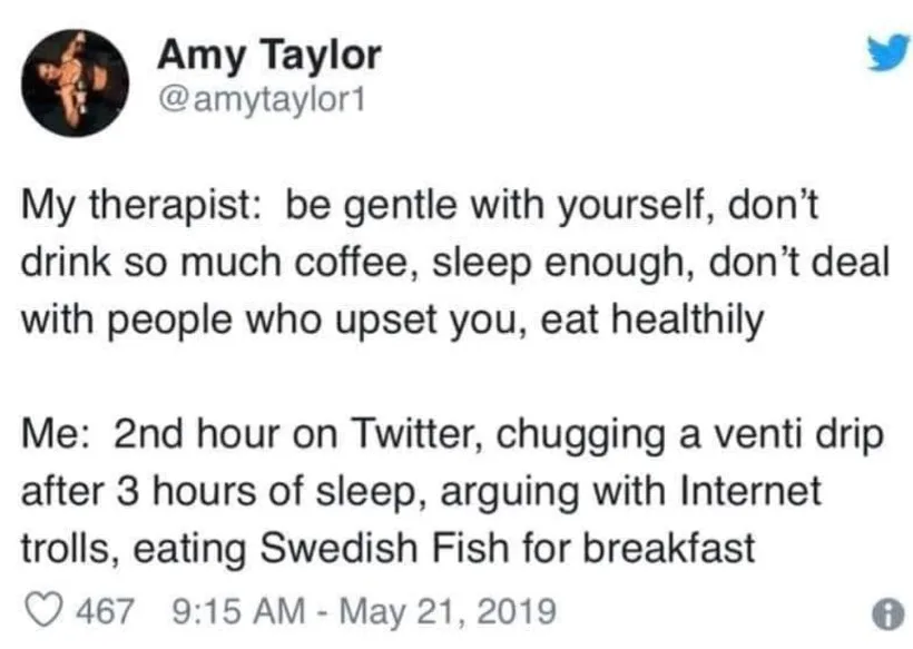 self-sabotage meme