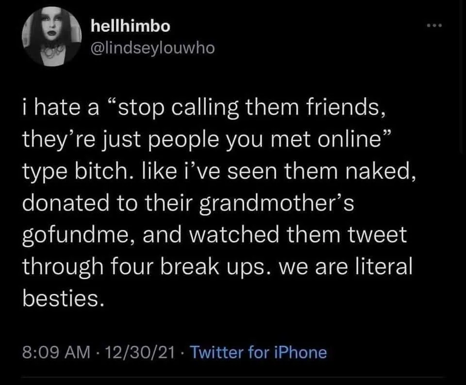 online friend meme