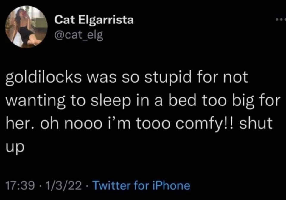 Goldilocks meme
