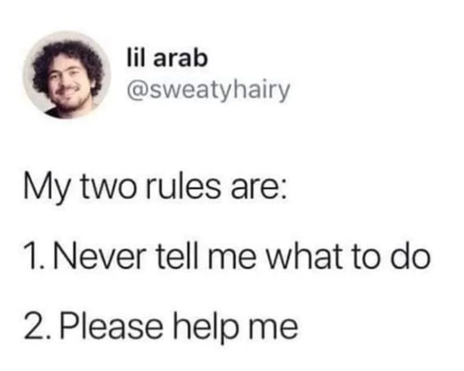 being bossy meme